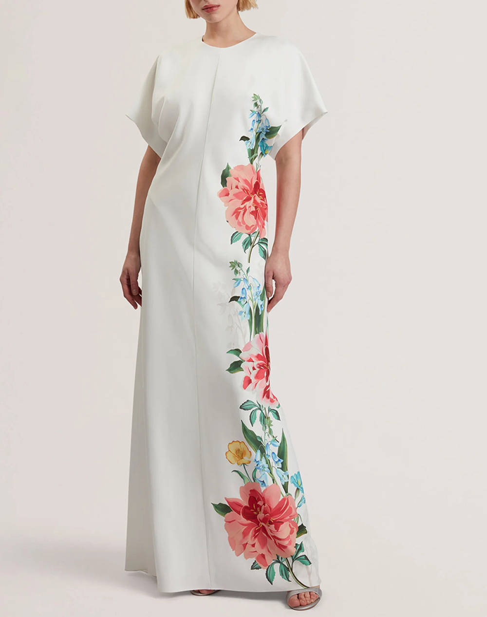 Ted Baker Dodia Column Maxi Dress Women Clothes Dresses White Synthetic 280553 White Female Dresses