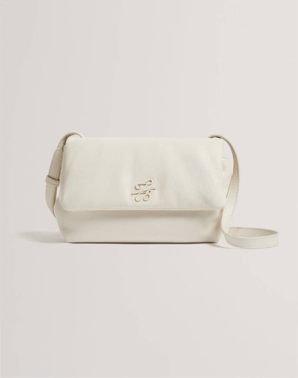 Ted Baker Marrisa Padded Leather Crossbody Bag (Dimensions: 22 X 16 X 7Cm) Women Accessories Bags Ecru Leather 279186 Ecru Female Bags