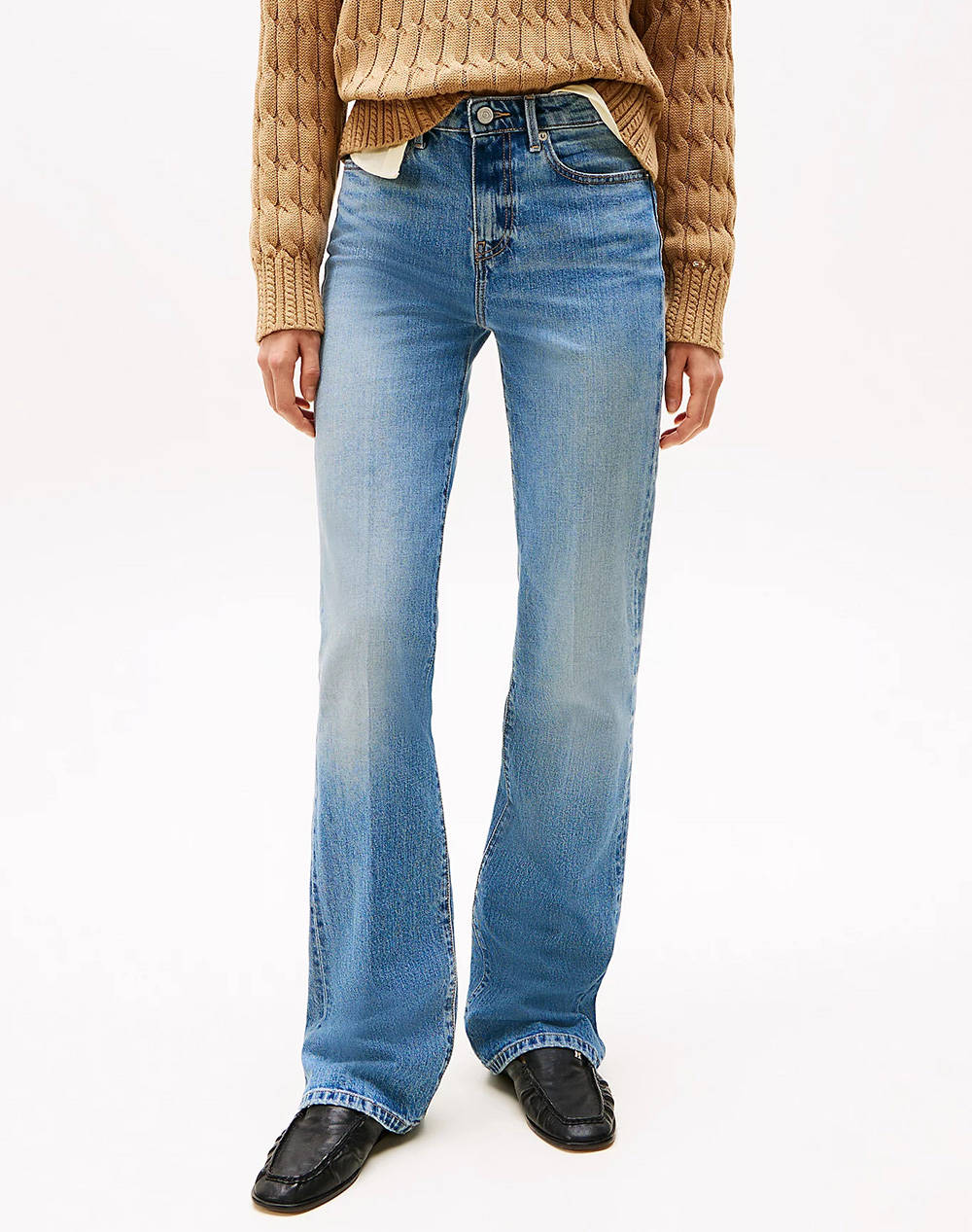 Tommy Hilfiger Bootcut Rw Toby Women Clothes Trousers Jeans/5P/Cargo Denimblue Cotton,Elastic Ww0Ww44354 1A632 Female Jeans/5P/Cargo Blue