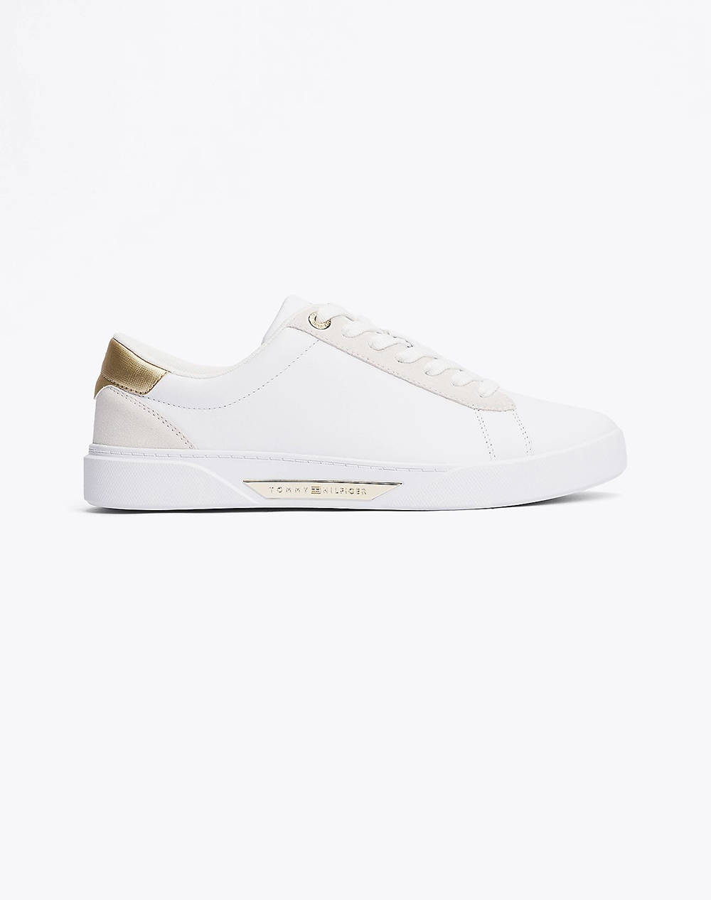 Tommy Hilfiger Chic Court Sneaker Women Footwear Sneakers White Leather Fw0Fw08382 Ybs Female Sneakers