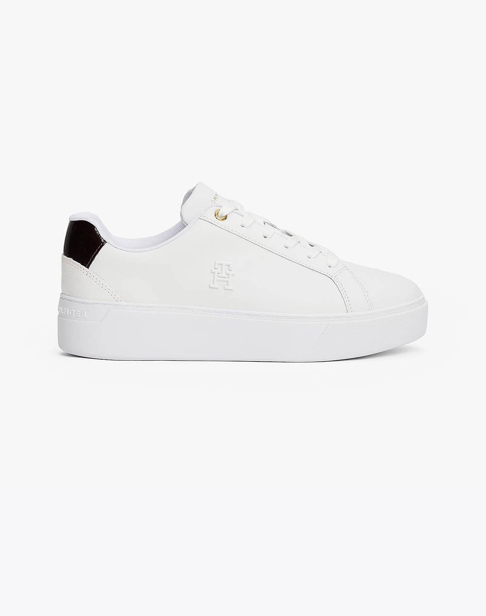 Tommy Hilfiger Th Platform Court Sneaker Women Footwear Sneakers White Leather Fw0Fw08614 Ybs Female Sneakers