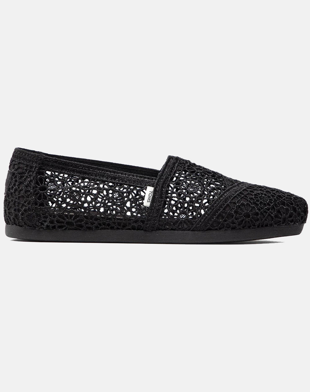 Toms Blk Moroccan Crochet Wm Alpr Esp Γυναικα Παπουτσια Εσπαντριγιες/Σανδαλια Black Υφασμα 10016254 Blk