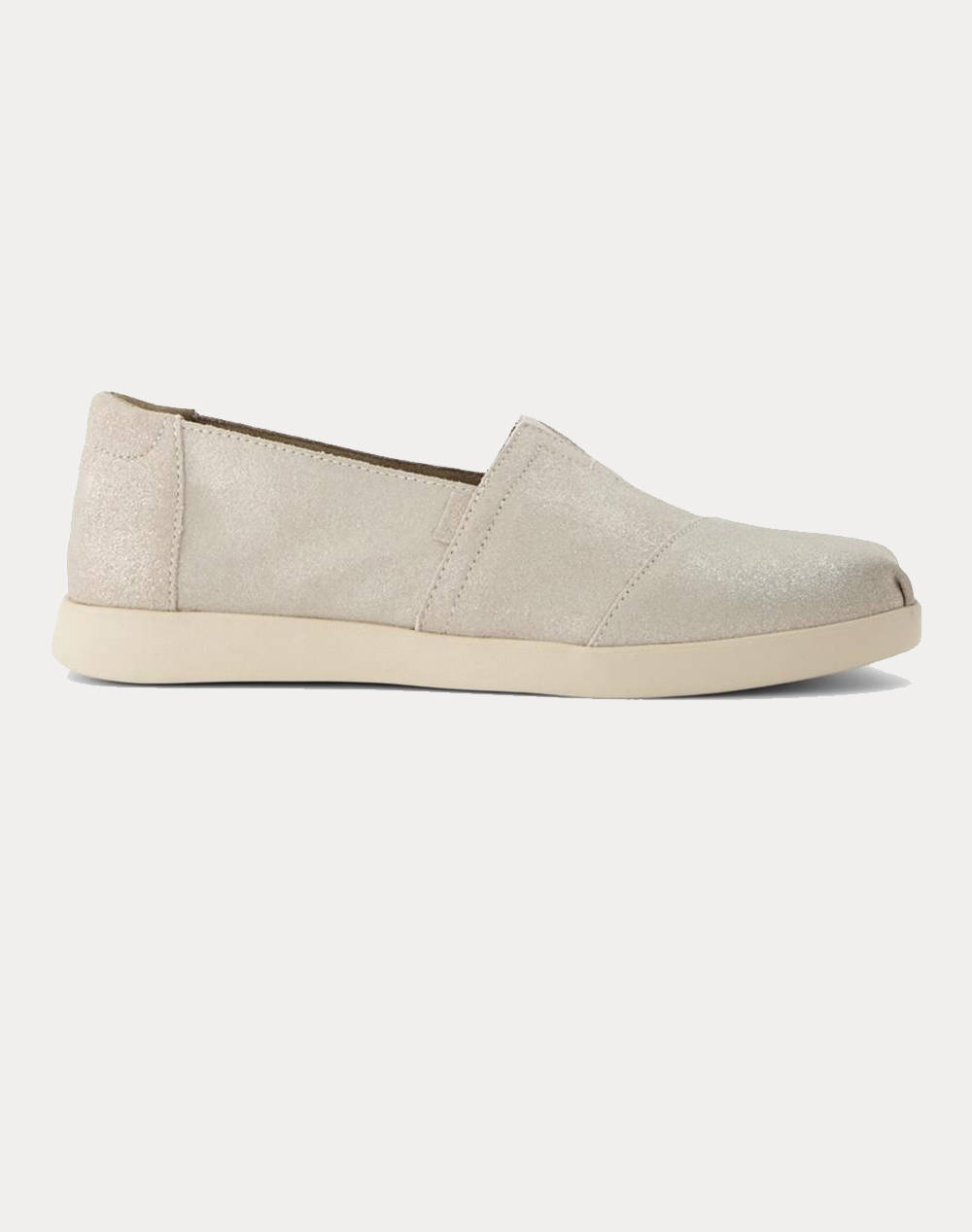 Toms Cha Metallic Suede Wm Alplus Esp Γυναικα Παπουτσια Εσπαντριγιες/Σανδαλια Lightgray Σουετ 10021548 Silver