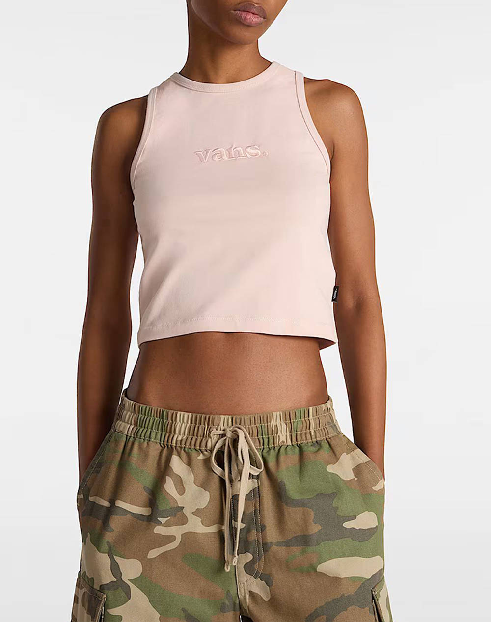 Vans Essential Racer Tank Women Clothes Tops Tops/Bodies Nude Cotton,Elastic Vn000Nuyo3N1 Vno3N Female Tops/Bodies