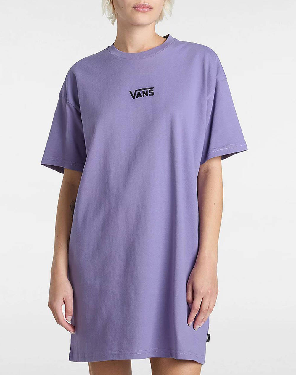 Vans Center Vee Tee Dress Women Clothes Dresses Purple Cotton Vn0A4Ru26Ph1 Vn6Ph Female Dresses