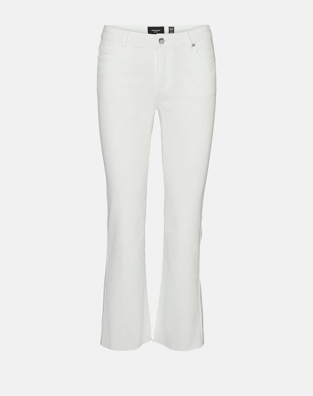 Vero Moda Vmwild Sheila Mr Kick Flare Col Pants Women Clothes Trousers Jeans/5P/Cargo White Cotton,Viscose,Elastic 10289924 Snow White Female Jeans/5P