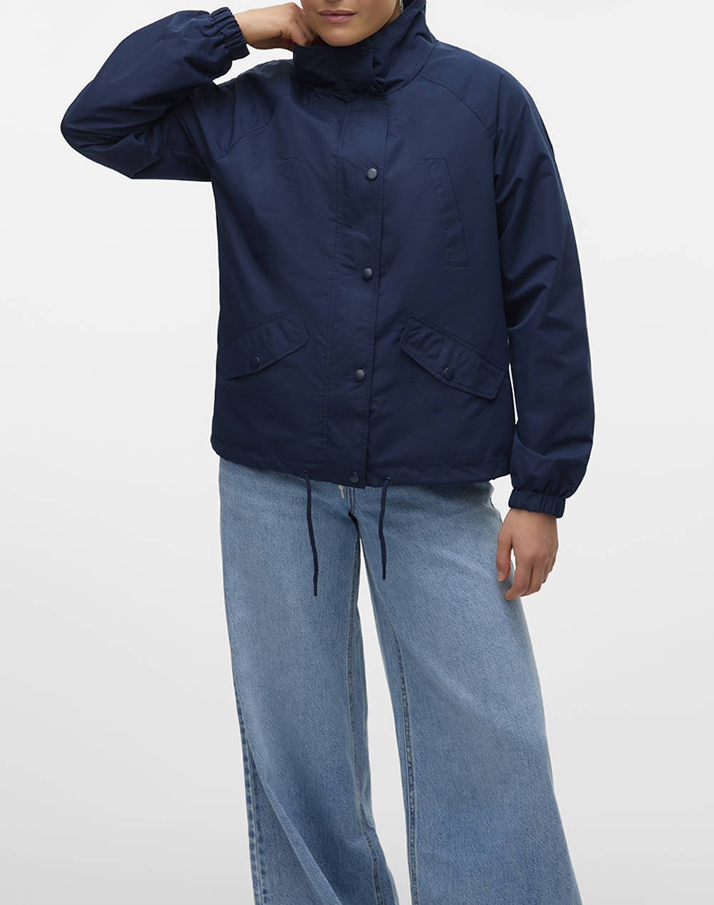 Vero Moda Vmsiri Short Parka Jacket Ga Ent Women Clothes Outerwear Outerwear Jackets Darkblue Synthetic 10301420 Navy Blazer Female Jackets Blue