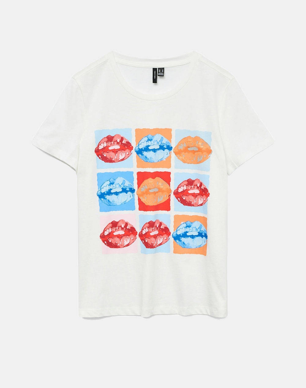 Vero Moda Vmsori Francis Ss Top Box Jrs Ga Women Clothes Tops T Shirts White Cotton 10325320 Snow White Female T-Shirts