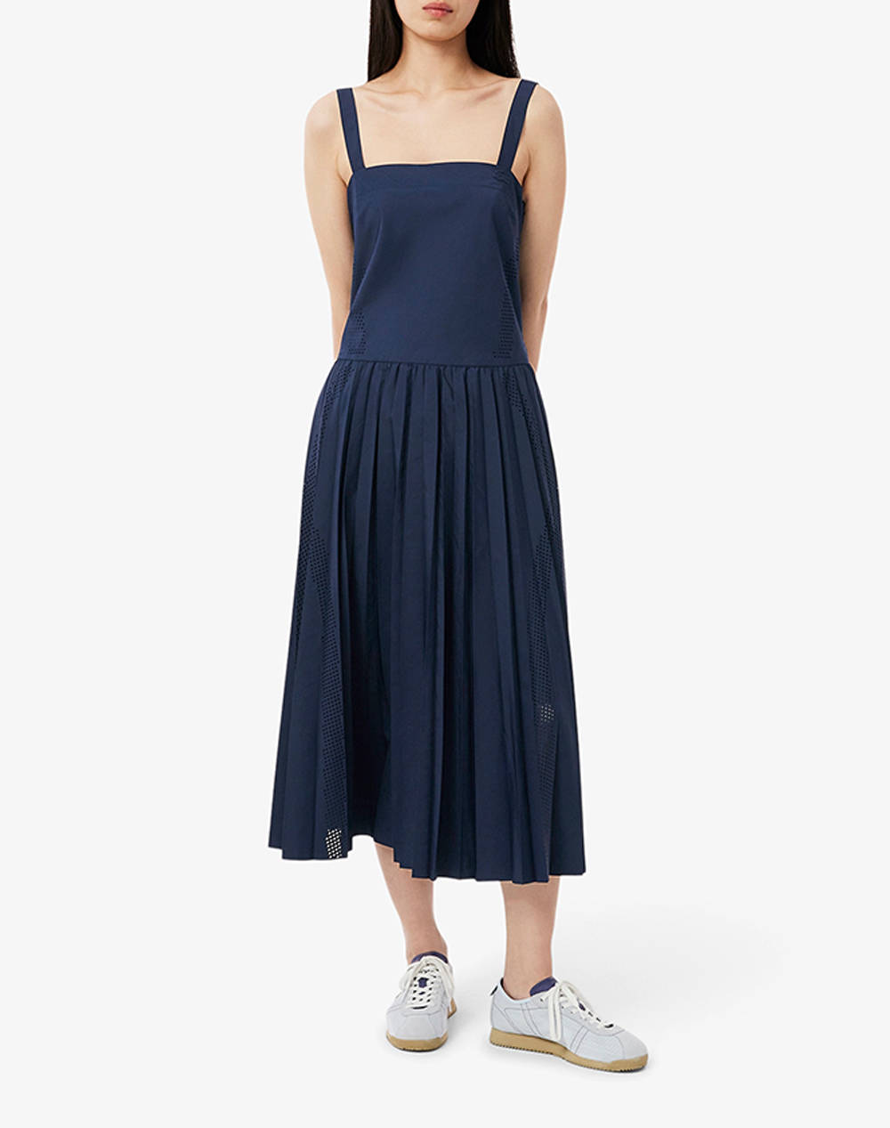 Lacoste Ns Dress Women Clothes Dresses Navyblue Synthetic 3Ef9723 166 Female Dresses Blue
