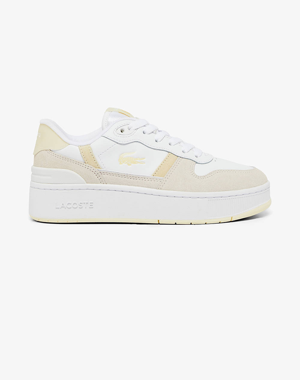 Lacoste Women''S Shoes T Clip Plat 125 1 Women Footwear Sneakers White Leather 37 49Sfa00762H8 0000 Female Sneakers