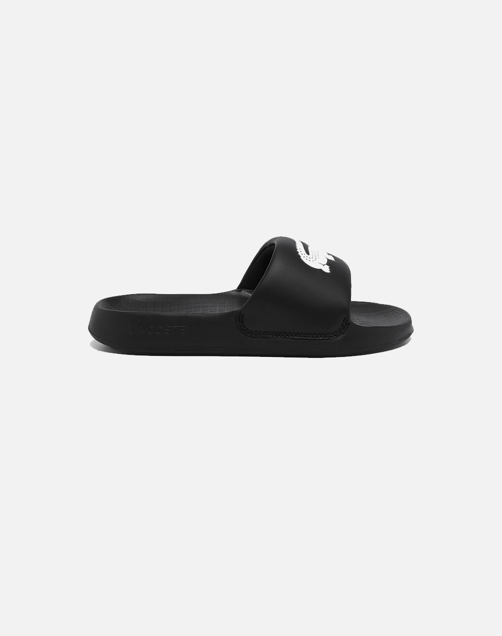 Lacoste Women''S Shoes Serve Slide 1.0 125 Women Footwear Flip Flops Black Imitation Leather 37 49Cfa0022312 0000 Female Flip Flops Black