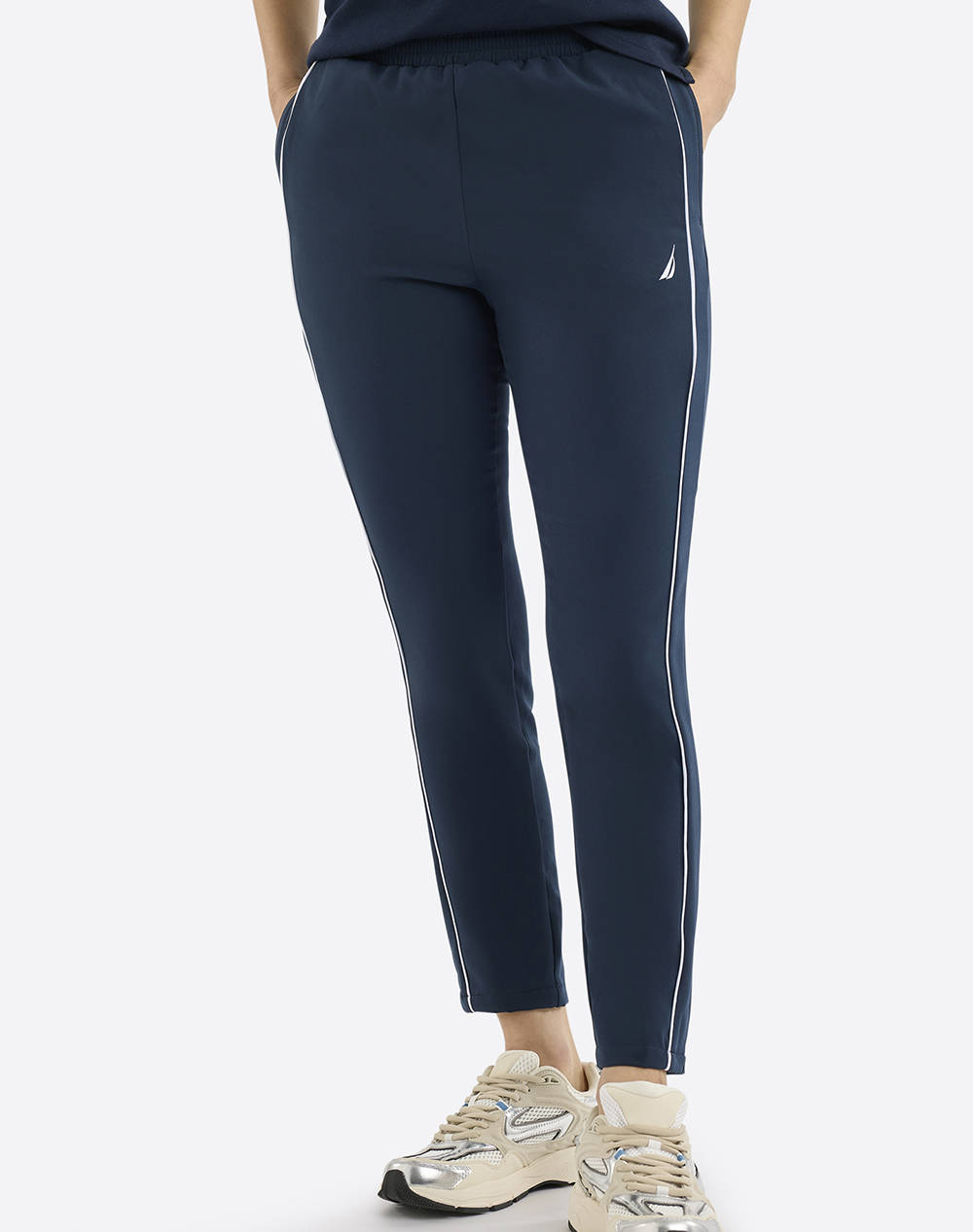 Nautica Pants Hartley Pant Women Clothes Trousers Sweat Pants Navyblue Cotton,Synthetic 3Ncn2R03074 459 Female Sweat Pants Blue