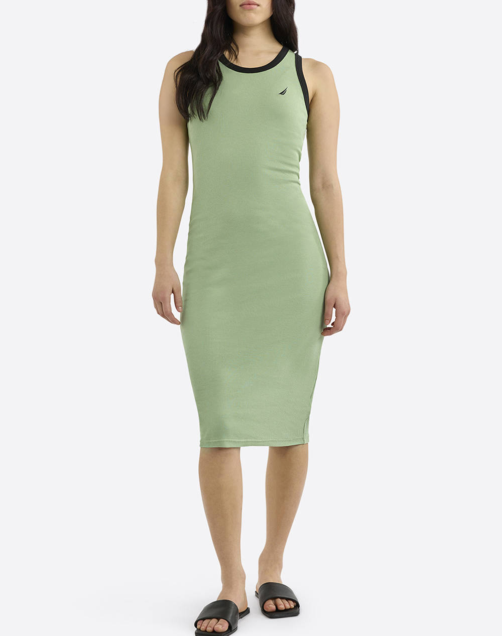 Nautica Dress Lunaria Dress Women Clothes Dresses Green Cotton,Elastic 3Ncn2R03054 572 Female Dresses Green