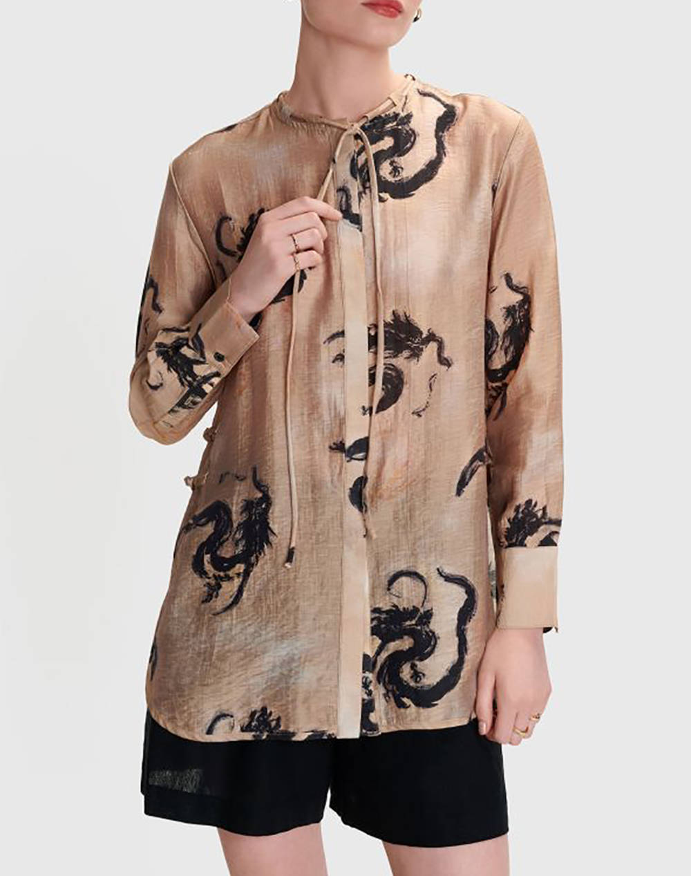 Shirt Women Clothes Shirts Multi Linen,Synthetic 8920737 Multi Female Shirts