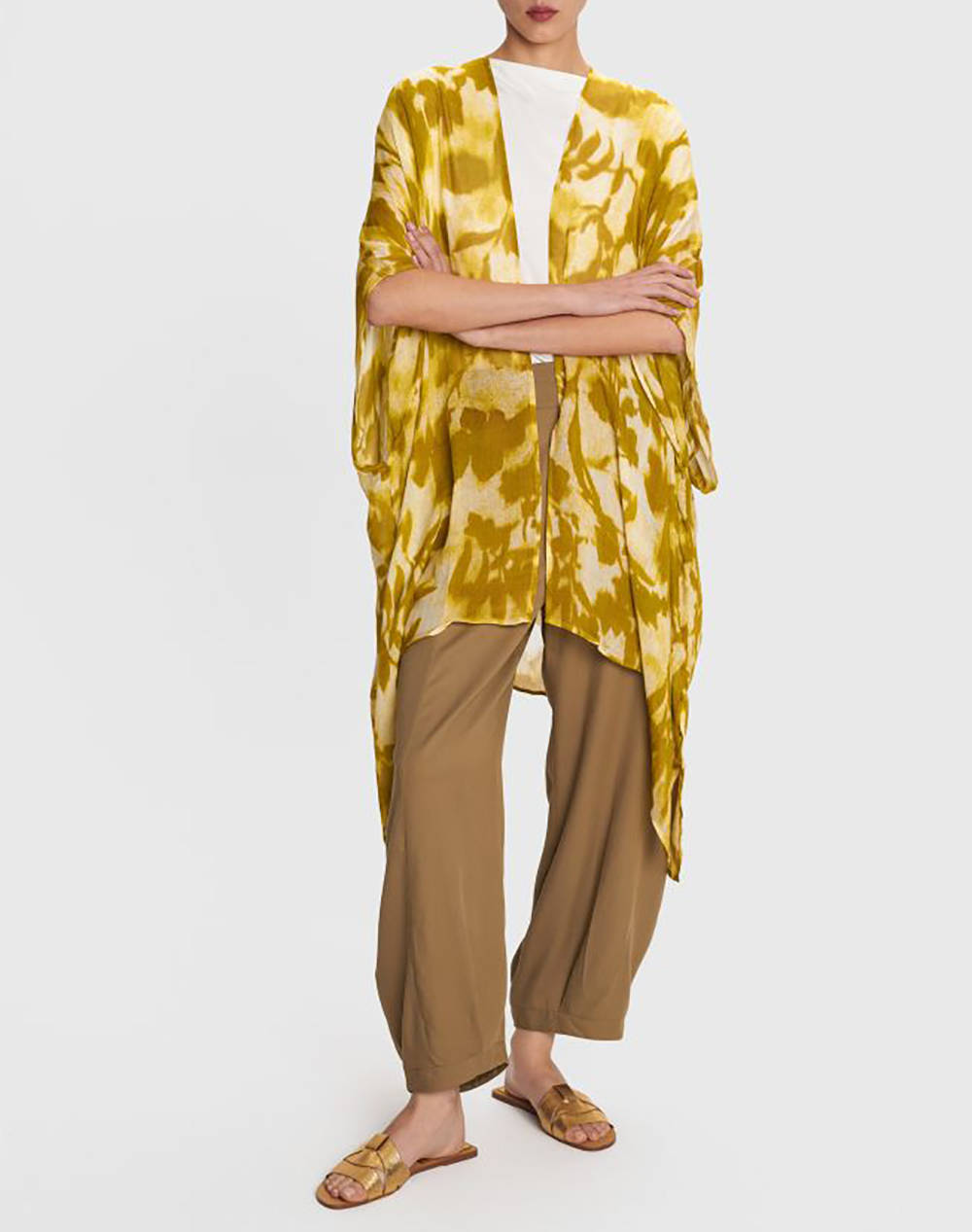 Ale Kimono Women Clothes Outerwear Blazers Yellow Viscose 8921299 Multi Female Blazers
