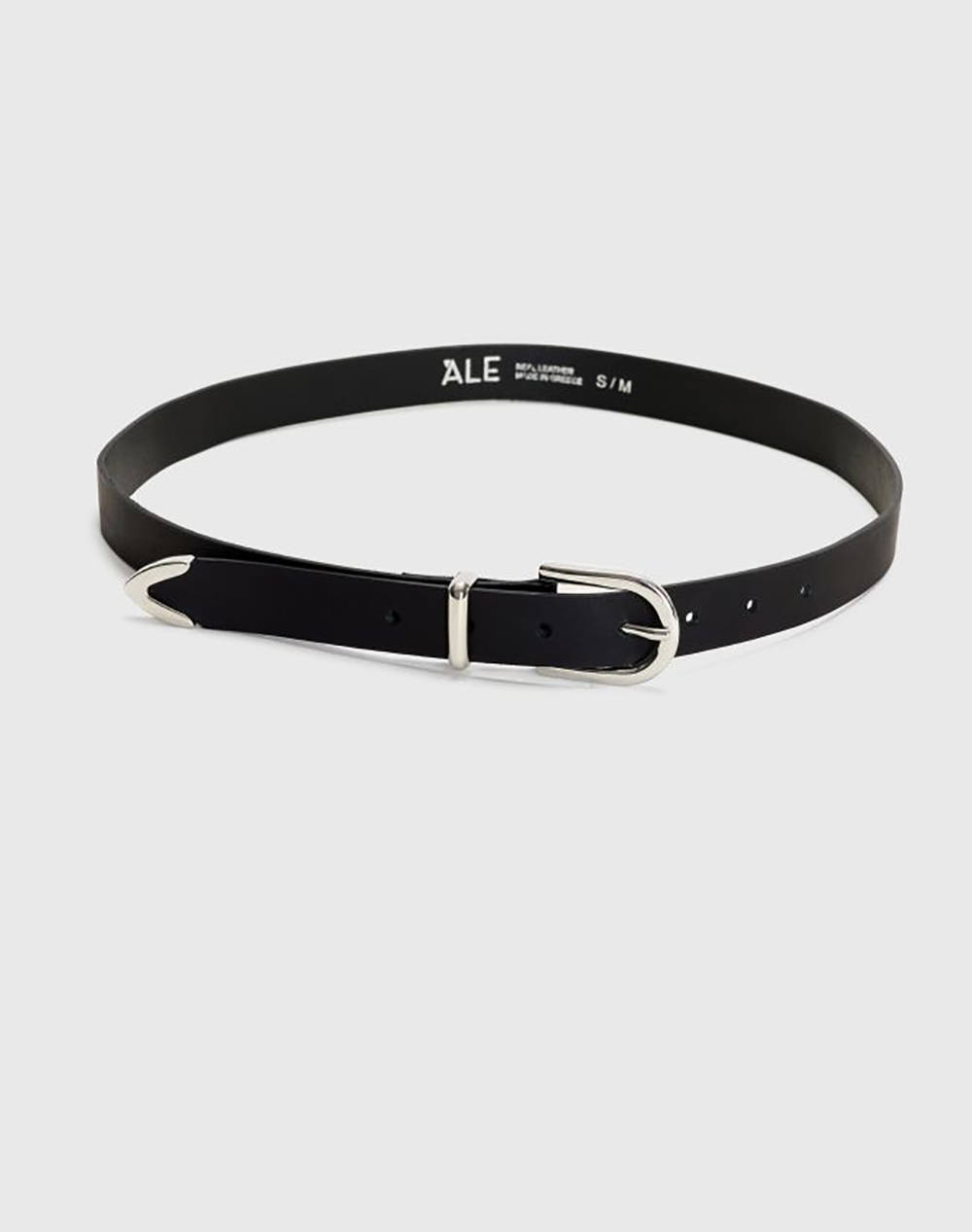 Ale Leather Belt Women Accessories Belts Black Leather 8Z22793 Mayro Female Belts Black