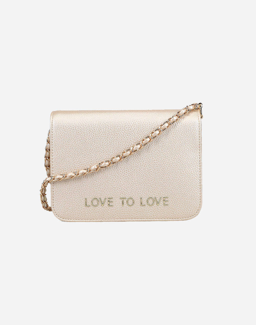 Love To Love By Gai Mattiolo Ltl09 Crossbody Bag With Logo Gold Women Accessories Bags Gold Imitation Leather 200009571018 018 Female Bags Gold