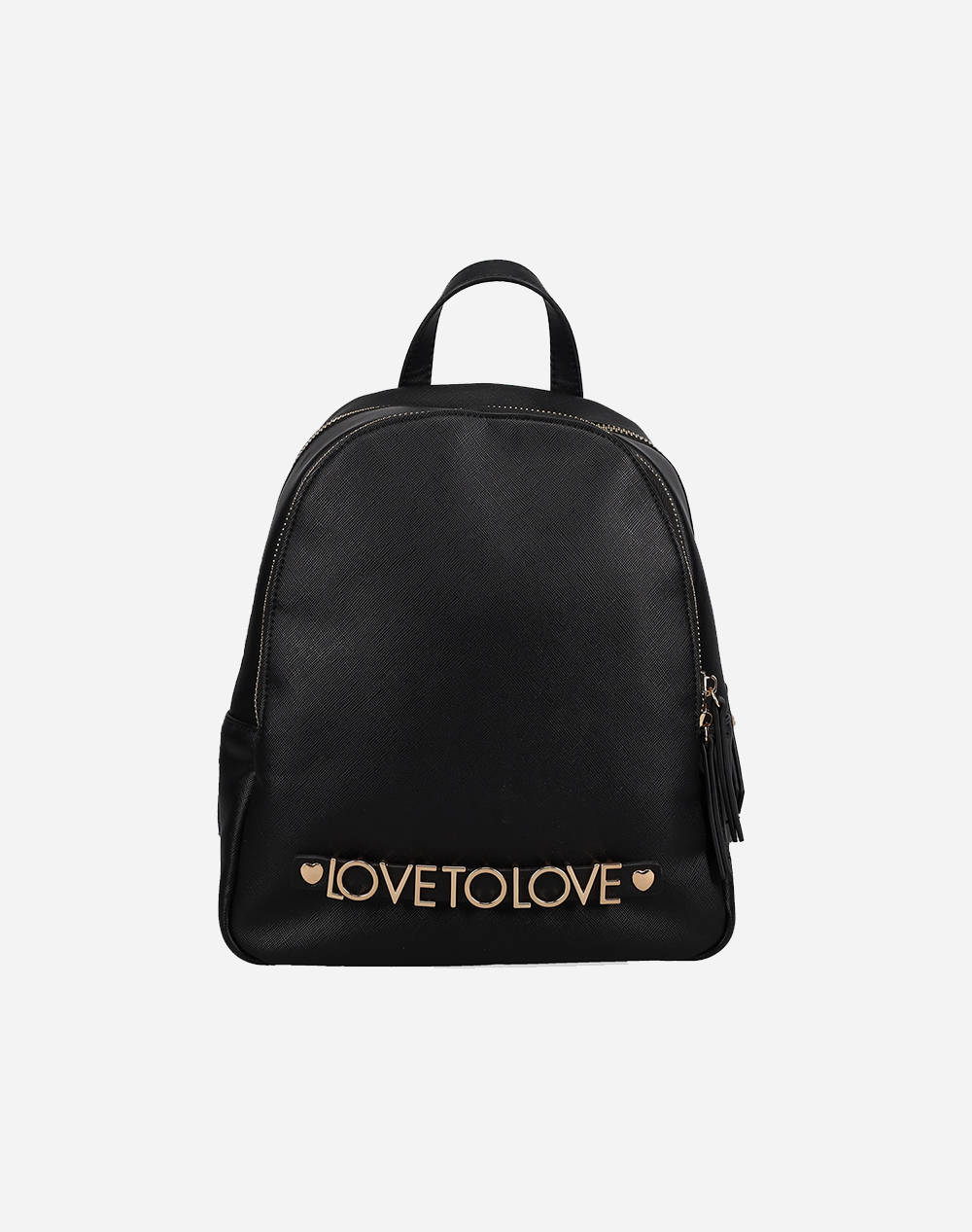 Love To Love By Gai Mattiolo Ltl30 Backpack With Zipper Logo Black Women Accessories Bags Black Imitation Leather 200008942014 014 Female Bags Black