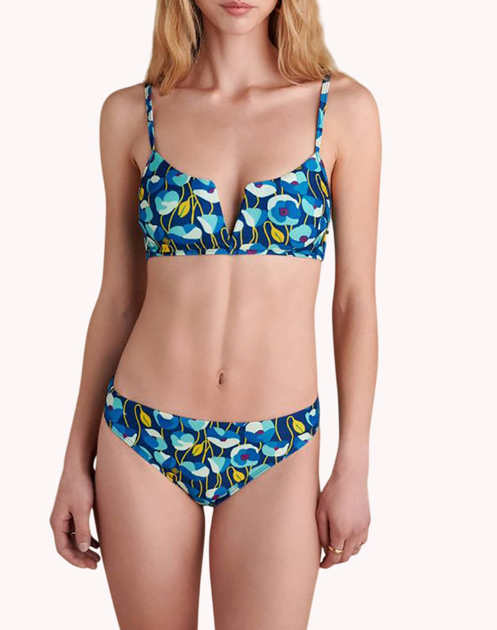 Attrattivo Bikini Women Clothes Swimwear Bikini Top Multi Elastic,Synthetic 9S22898 Multi Female Bikini Top