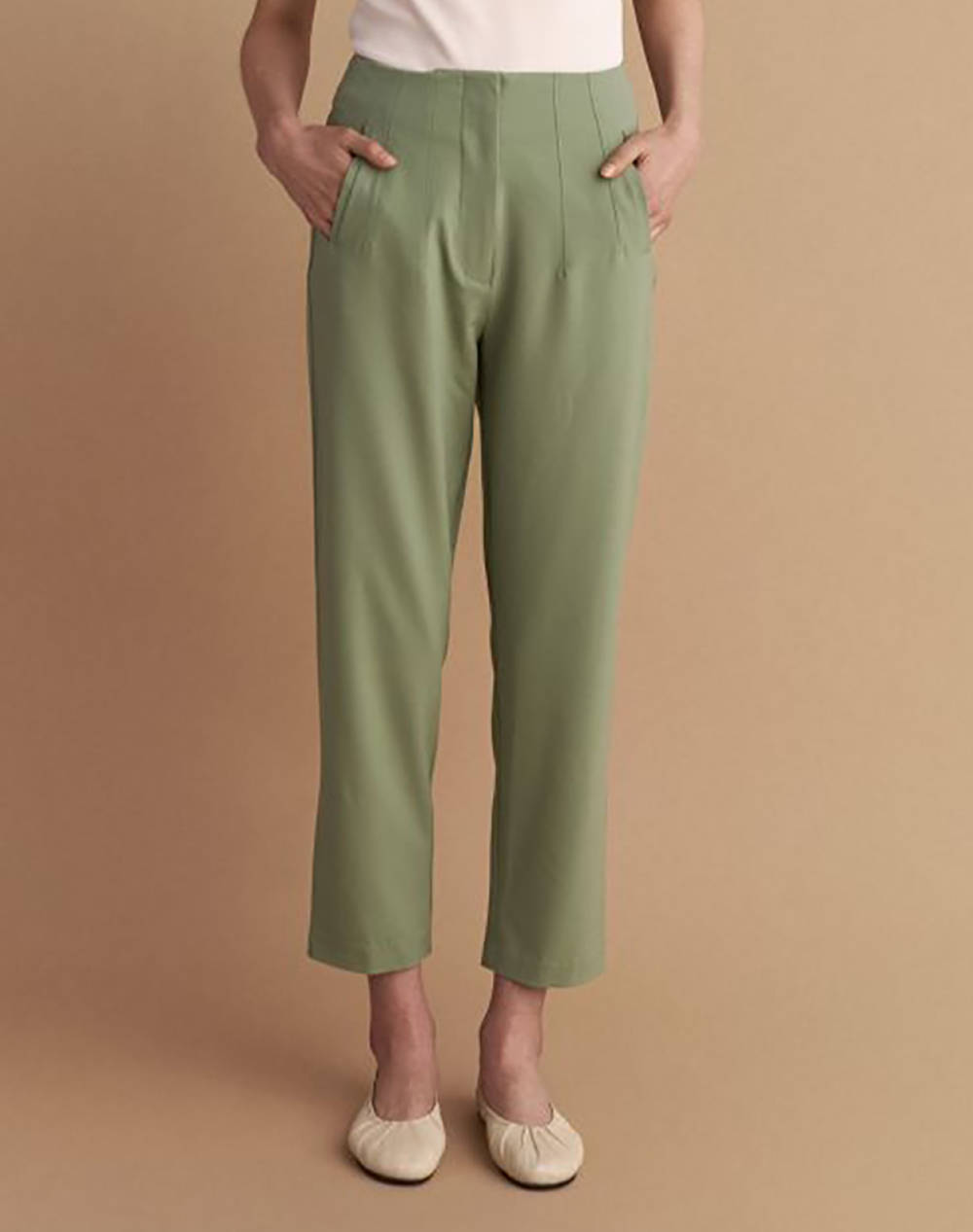 Attrattivo Pants Women Clothes Trousers Fabric Trousers Mintgreen Viscose,Elastic,Synthetic 9916890E Menta Female Fabric Trousers Green