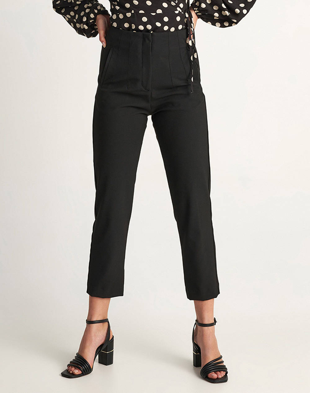 Attrattivo Pants Women Clothes Trousers Fabric Trousers Black Viscose,Elastic,Synthetic 9916890 Mayro Female Fabric Trousers Black