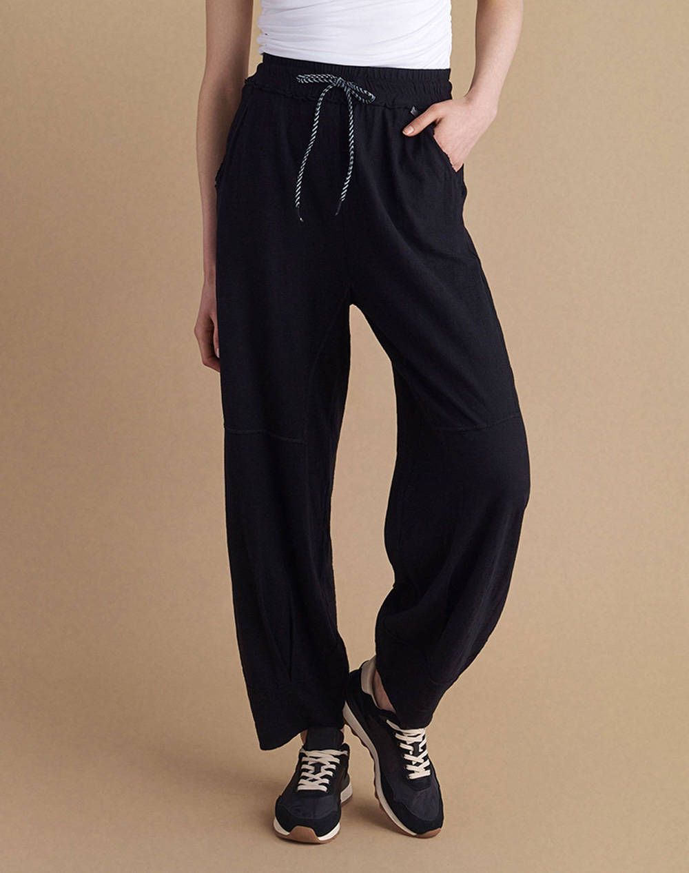 Attrattivo Pants Women Clothes Trousers Sweat Pants Black Cotton 9836012 Mayro Female Sweat Pants Black