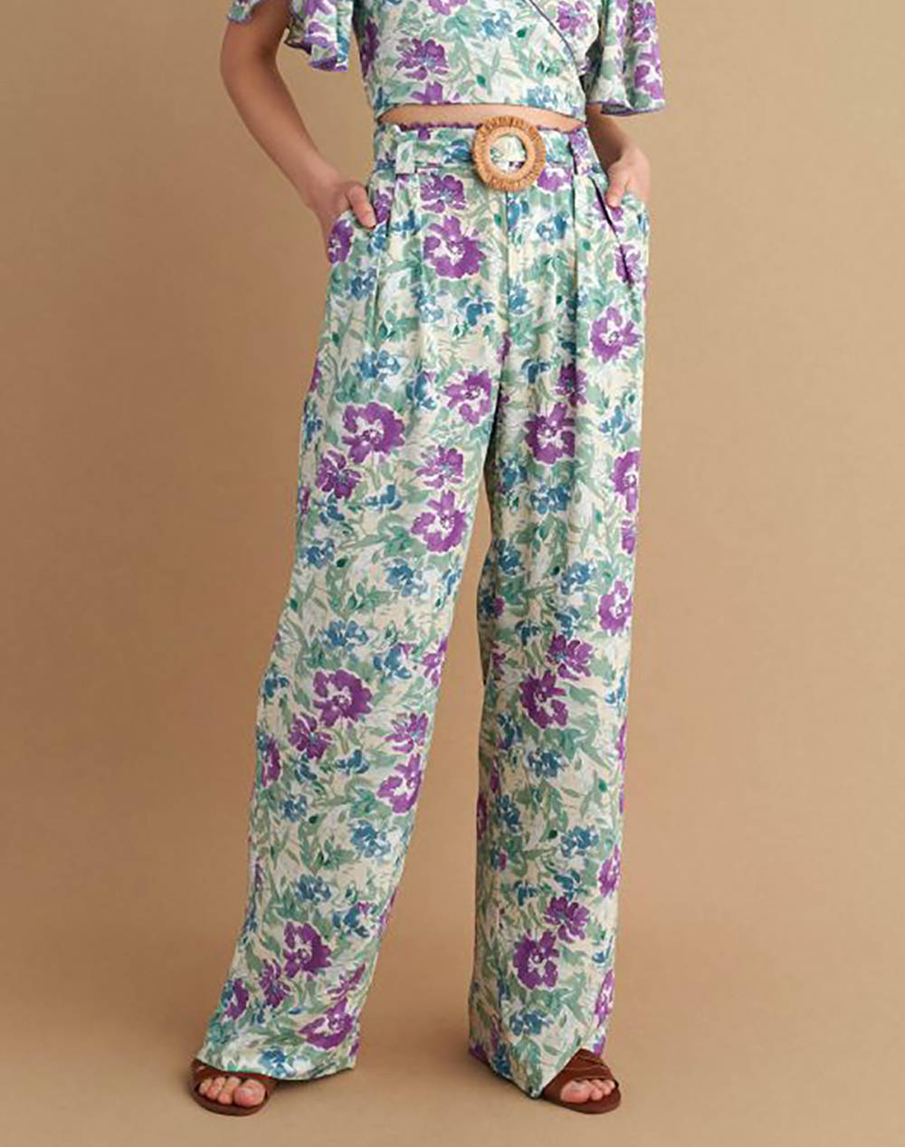 Attractive Pants Women Clothes Trousers Fabric Trousers Multi Viscose 9920420 Multi Female Fabric Trousers
