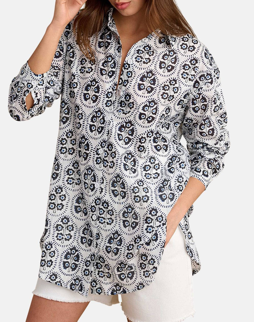 Attrattivo Shirt Women Clothes Shirts Multi Cotton 9921143 Multi Female Shirts