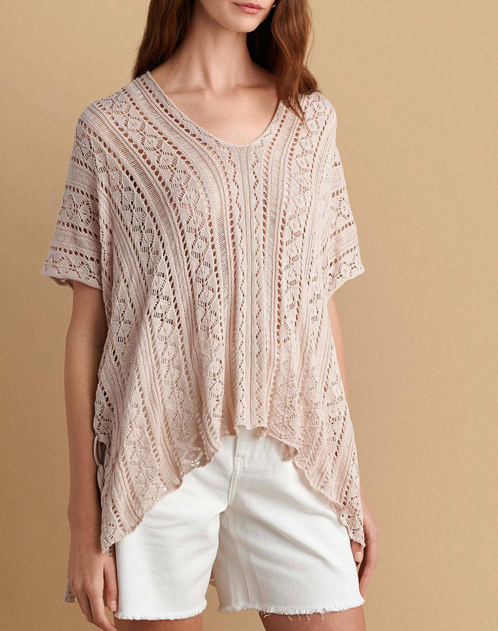 Attrattivo Shirt Women Clothes Tops Knits Biege Cotton,Viscose 9P22484 Natur Female Knits Biege