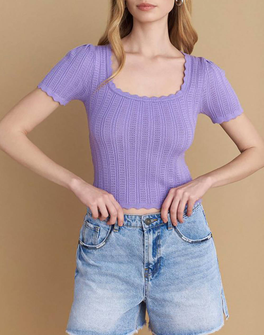 Attrattivo Shirt Women Clothes Tops Knits Lilac Viscose,Synthetic 9P22462 Lila Female Knits