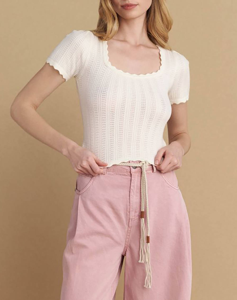 Attrattivo Shirt Women Clothes Tops Knits Offwhite Viscose,Synthetic 9P22462 Vanil Female Knits