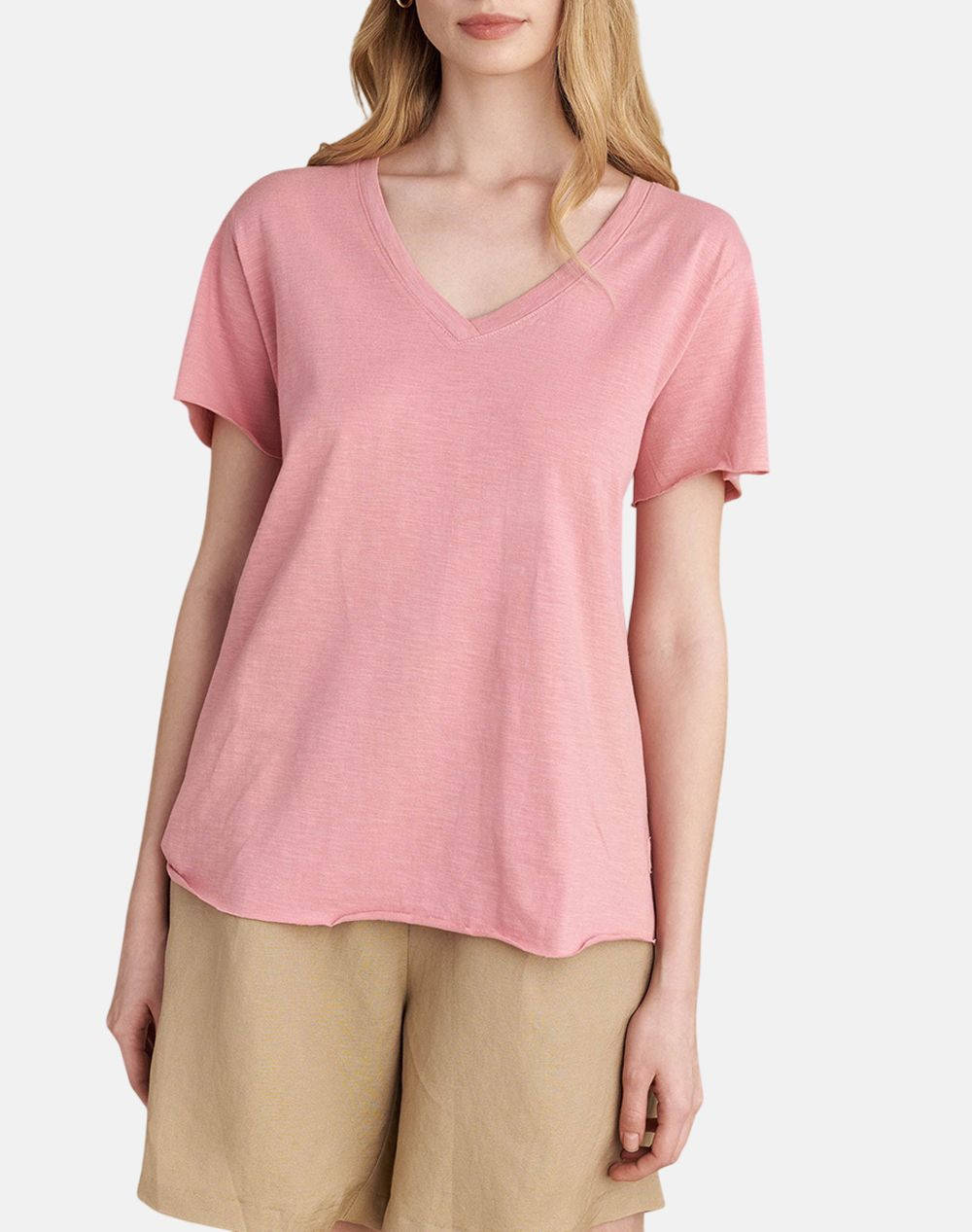 Attrattivo T Shirt Women Clothes Tops T Shirts Pink Cotton 9904391H Roz Female T-Shirts