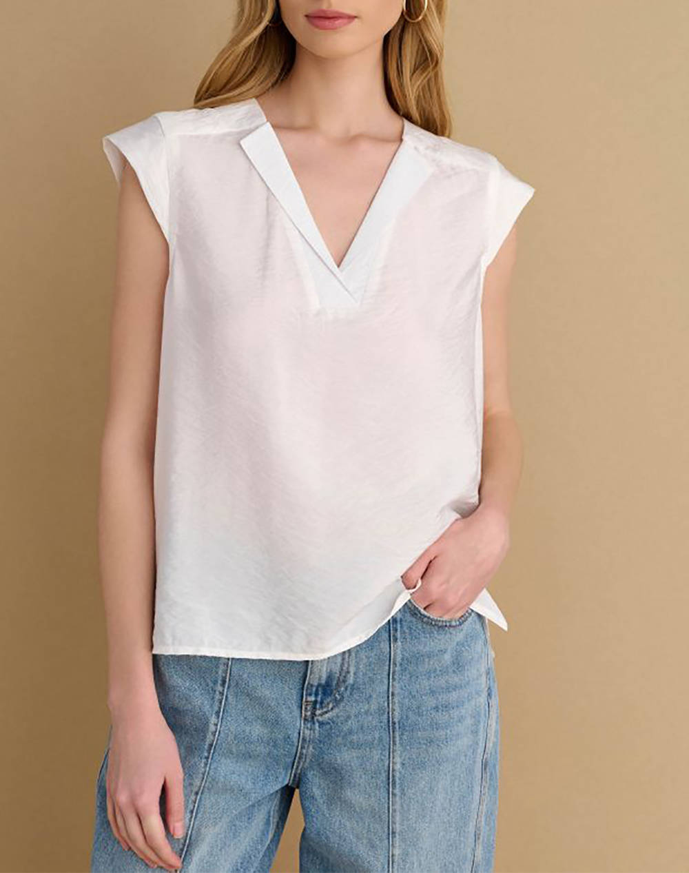 Attrattivo Top Women Clothes Tops Tops/Bodies White Viscose,Synthetic 9920654 Leyko Female Tops/Bodies