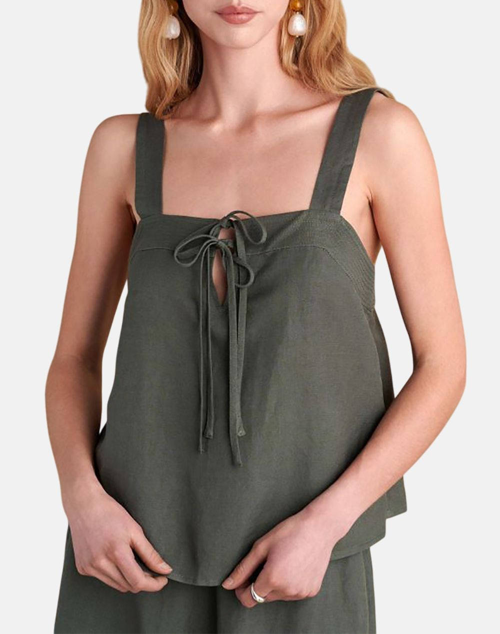 Attrattivo Top Women Clothes Tops Tops/Bodies Khaki Viscose,Linen 9920939 Xaki Female Tops/Bodies Khaki