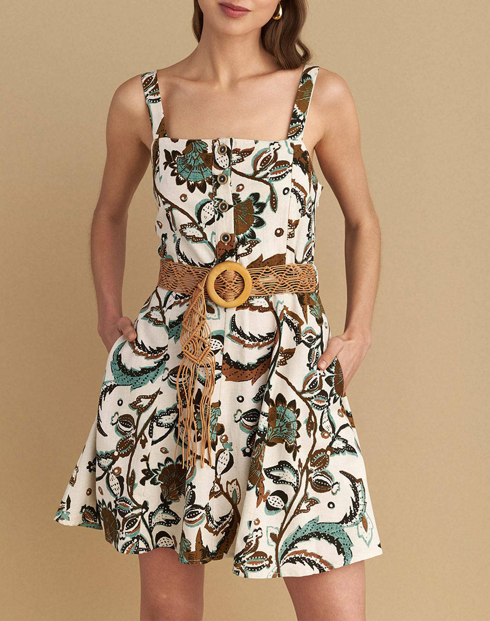 Attrattivo Dress&Belt Women Clothes Dresses Multi Viscose,Synthetic 9920682 Multi Female Dresses