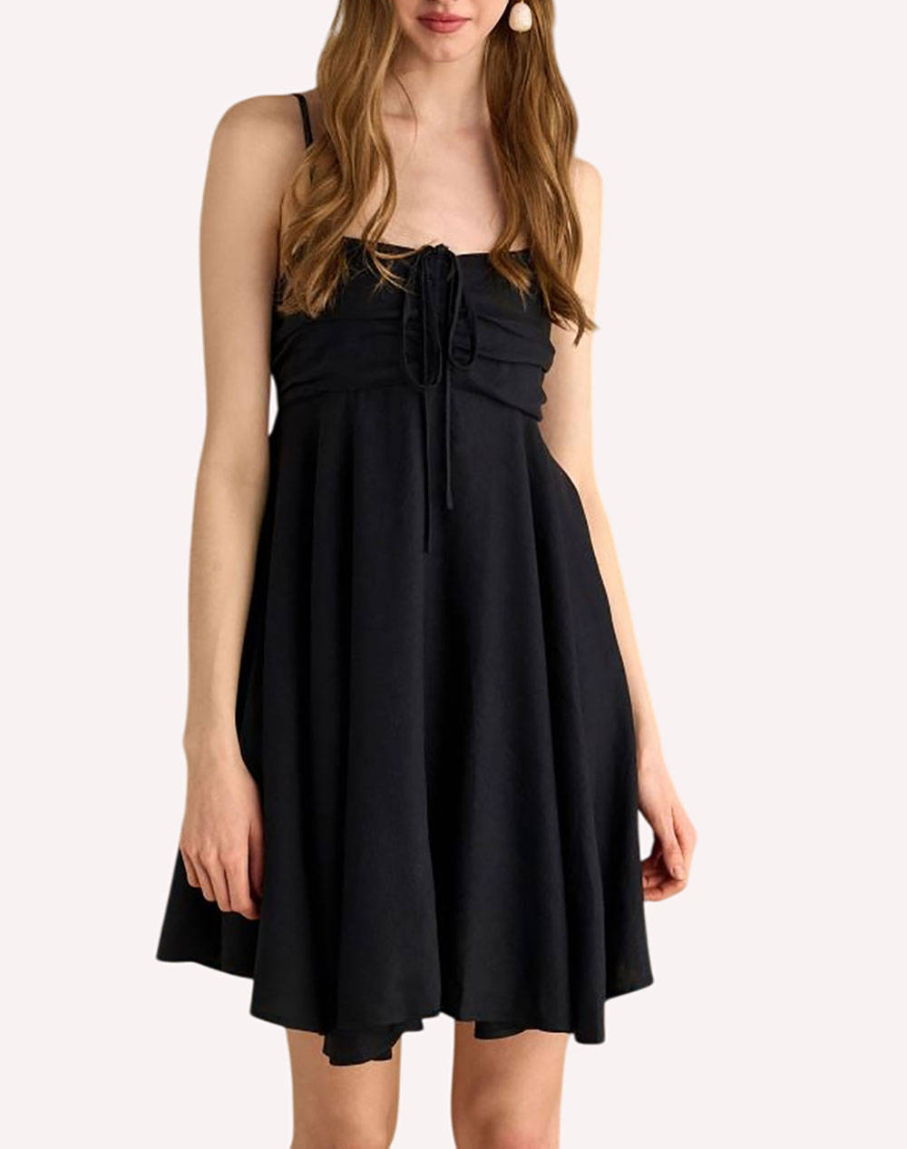 Attrattivo Dress Women Clothes Dresses Black Viscose,Linen 9920944 Mayro Female Dresses Black