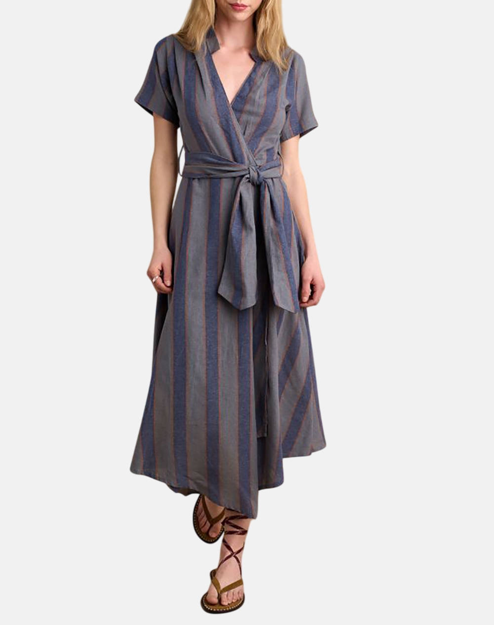 Attrattivo Dress Women Clothes Dresses Multi Cotton,Linen 9920869 Mple Female Dresses