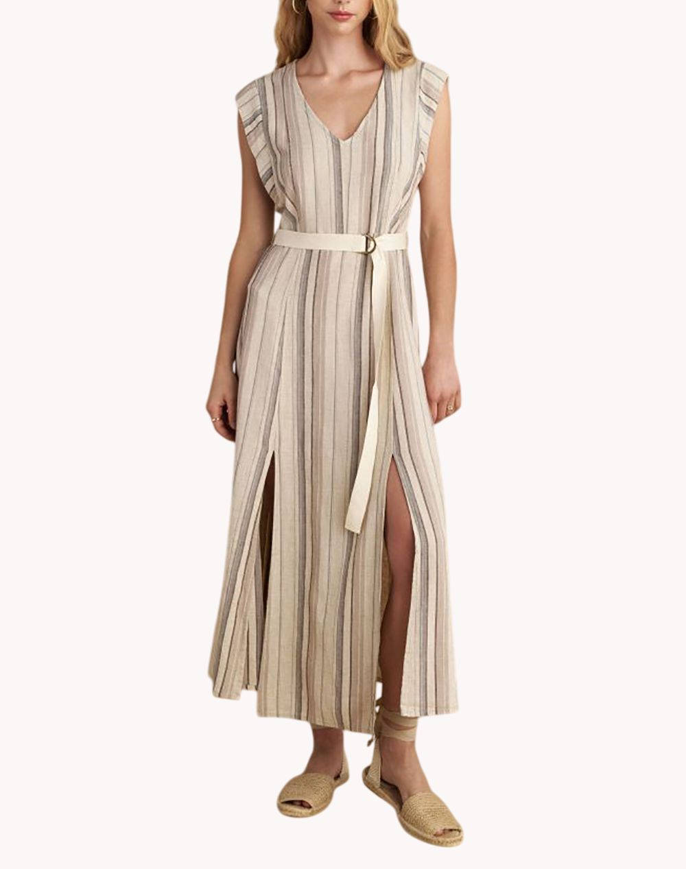 Attrattivo Dress Women Clothes Dresses Multi Cotton,Viscose,Linen 91072870 Natur Female Dresses