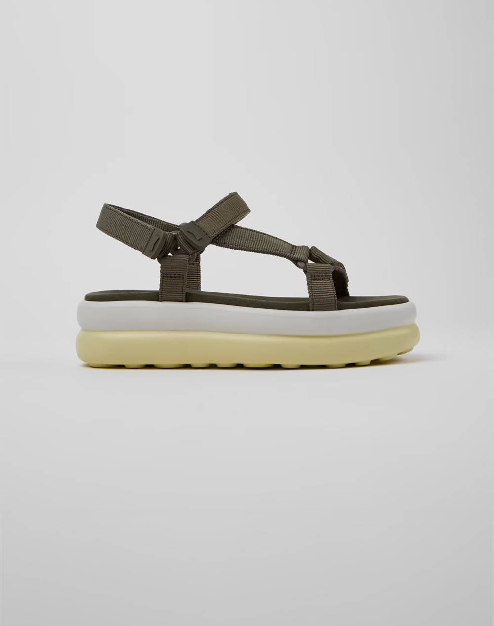Camper Webbing Romero/Flotup Houston Haru Women Footwear Sandals Green Synthetic K201726 003 003 Female Sandals Green