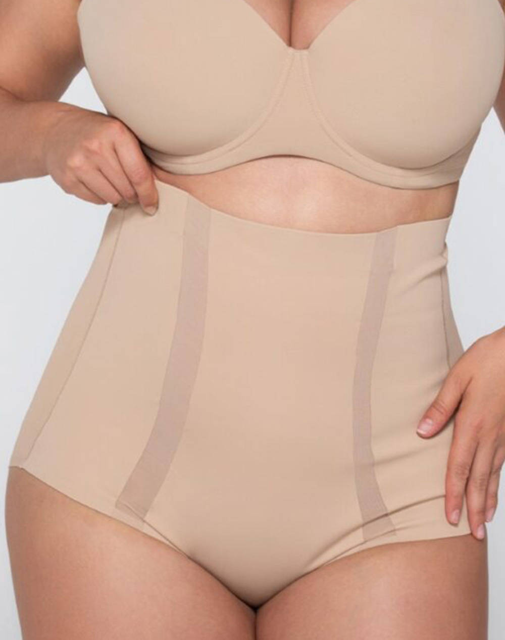 Luna Sculpt High Waist Shaper Women Umderwear Shapewear Biege Elastic,Synthetic 25130 13 Female Shapewear Biege