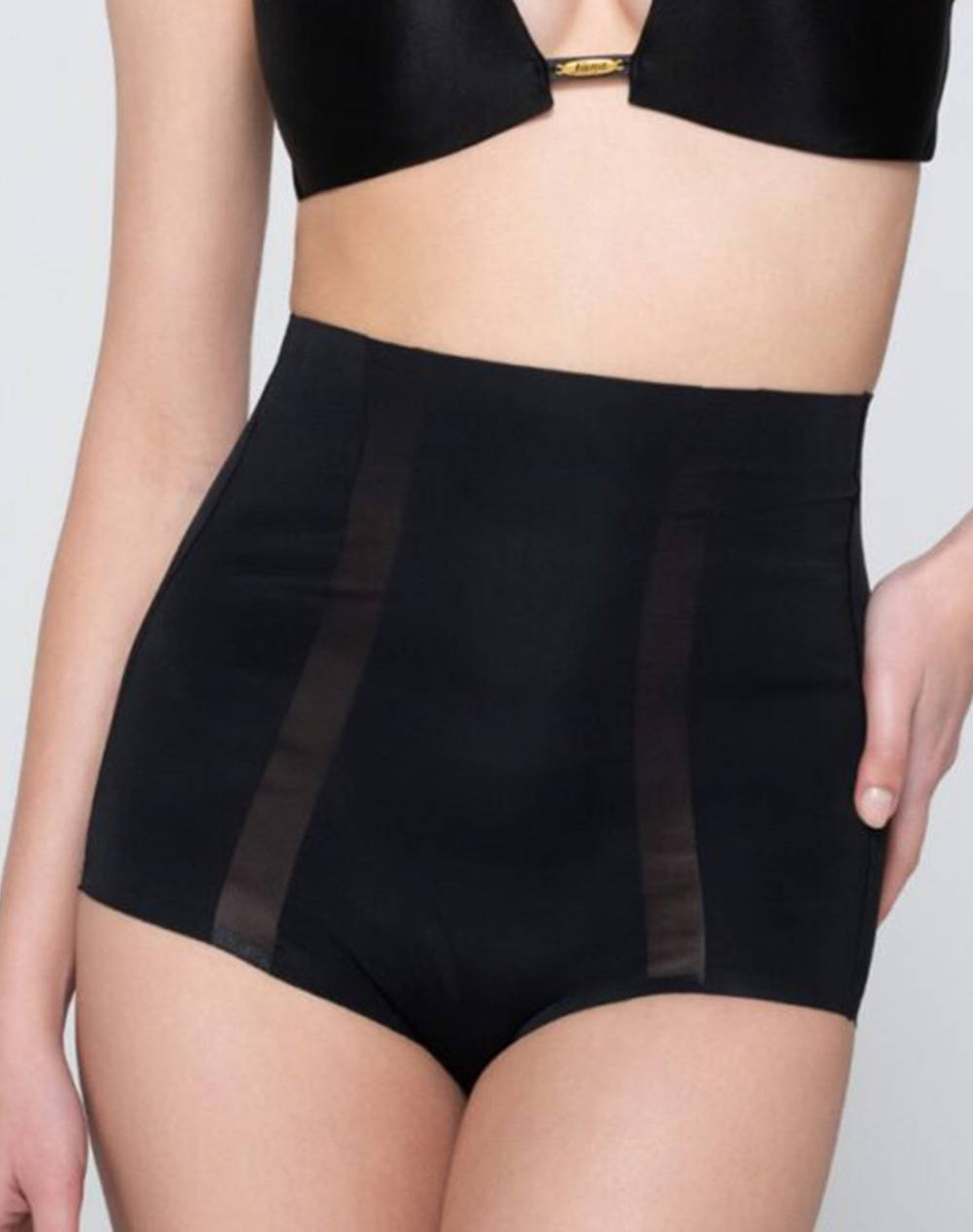 Luna Sculpt High Waist Shaper Women Umderwear Shapewear Black Elastic,Synthetic 25130 2 Female Shapewear Black