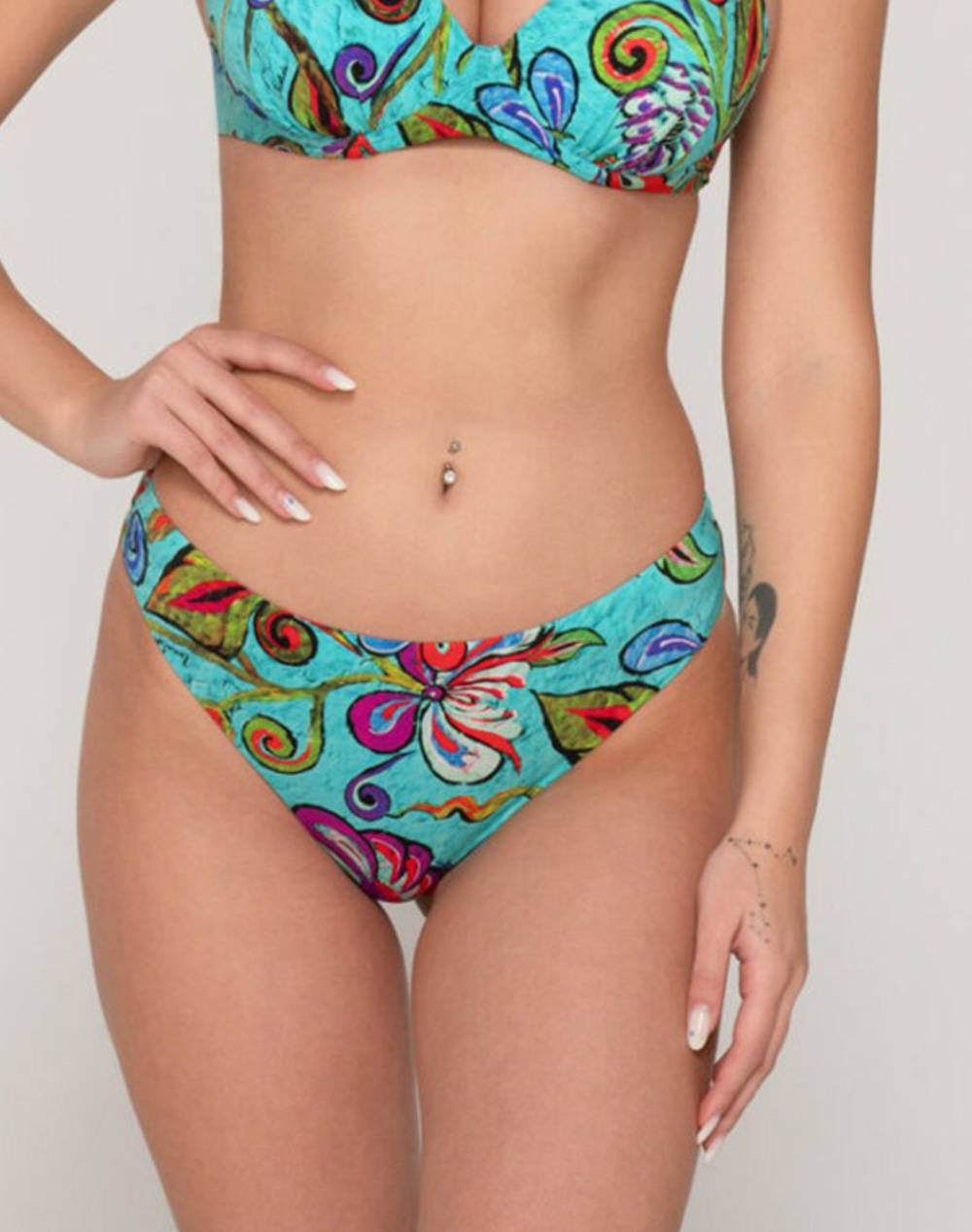 Luna Cana Bottom 5 Cm Women Clothes Swimwear Bikini Bottom Multi Elastic,Synthetic 94496 45 Female Bikini Bottom