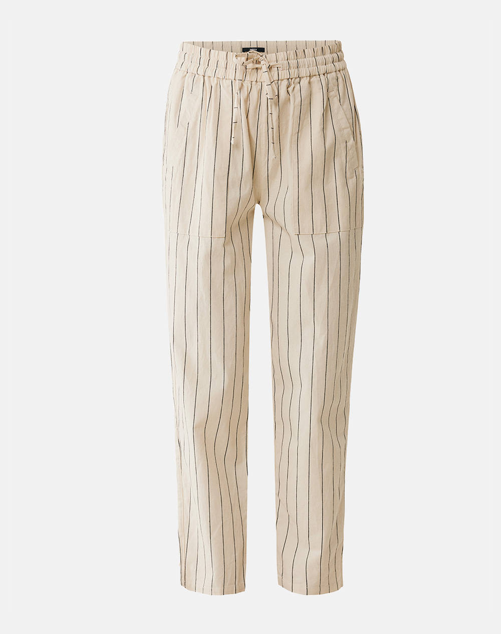 Mexx Easy Pull On Workwear Pants Women Clothes Trousers Chinos Ecru Cotton,Elastic Mf007005251W 120601 Female Chinos