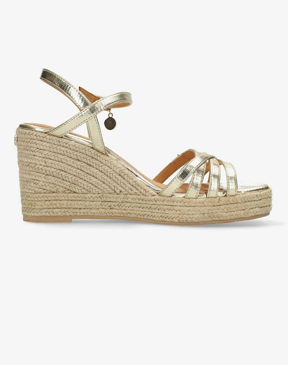 Mexx Noemi Pakina Heeled Sandal (Heel Height: 8Cm.) Women Footwear Espadrilles/Sandals Gold Synthetic Mi001600751W 8500 Female Espadrilles/Sandals