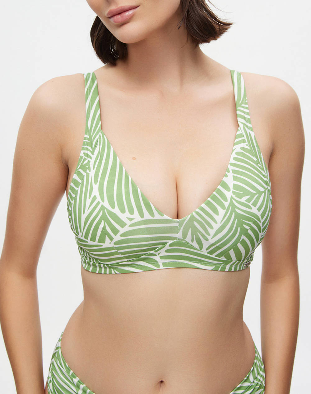 Minerva Bra Trngl Full S/R Betty Women Clothes Swimwear Bikini Top Lightgreen Elastic,Synthetic 90 9291B 264 Female Bikini Top Green