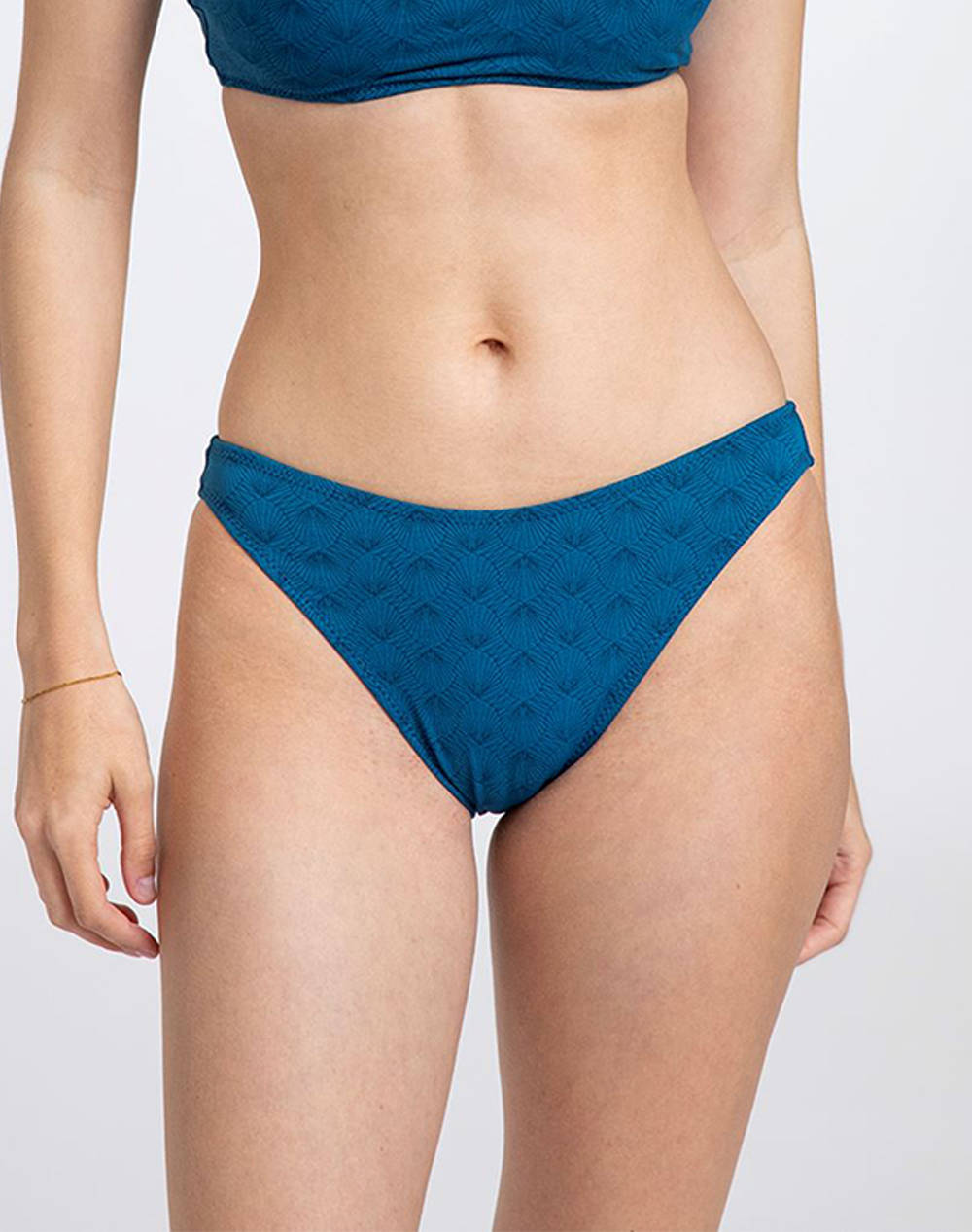 Pretty Me Althaia High Leg Brief Women Clothes Swimwear Bikini Bottom Oceanblue Elastic,Synthetic Pms2513B Ocean Azul Female Bikini Bottom Blue