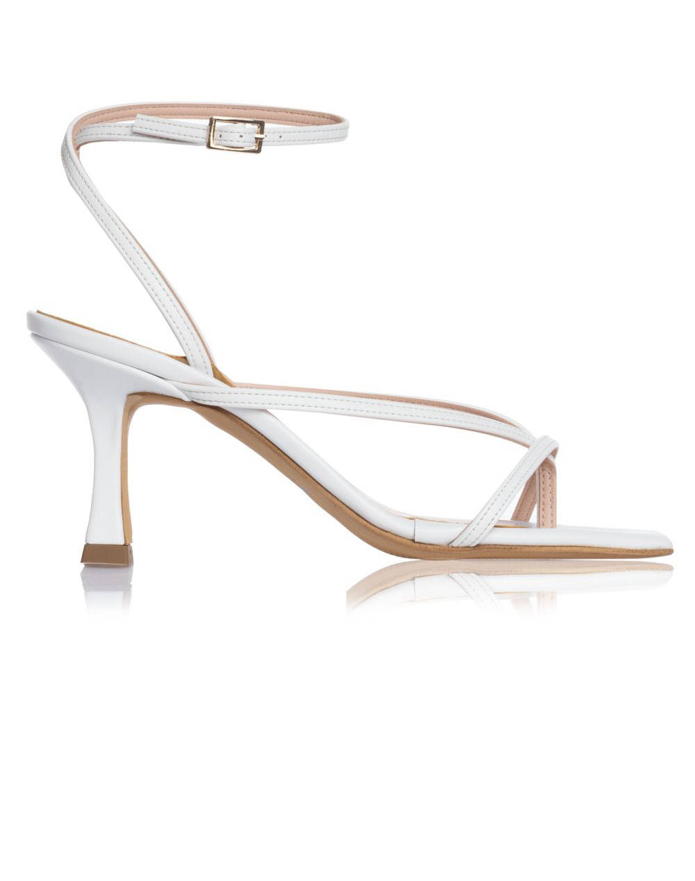 Sante Des.25 237 Sante Sandal Synthetic Sole Women Footwear Sandals White Imitation Leather 25 237 09 Female Sandals