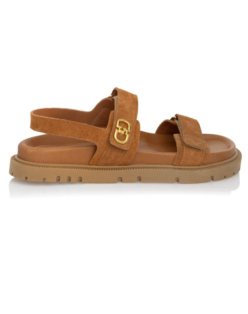 Sante Des.25 128 D2D Flat Sandal, Leather Women Footwear Sandals Tan Leather,Suede 25 128 18 Female Sandals