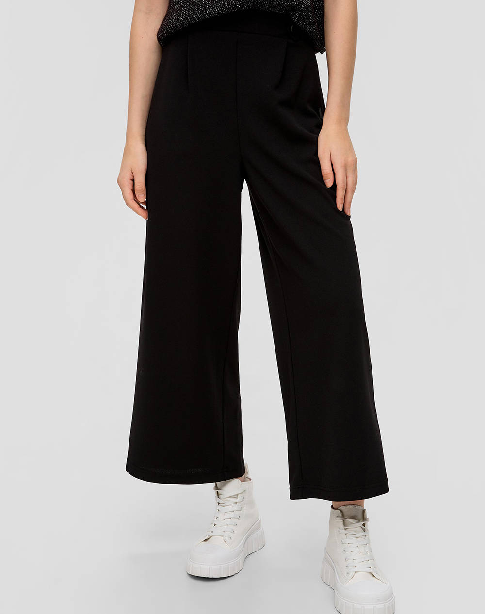 S.Oliver Pants Women Clothes Trousers Chinos Black Elastic,Synthetic 2148966 9999 Female Chinos Black