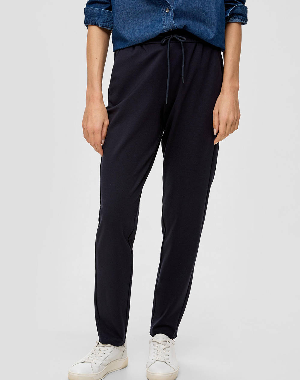 S.Oliver Pants Women Clothes Trousers Sweat Pants Navyblue Viscose,Elastic,Synthetic 2145620 5959 Female Sweat Pants Blue